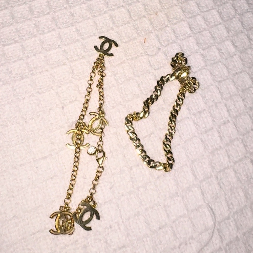 14k gold and 10k gold bracelets